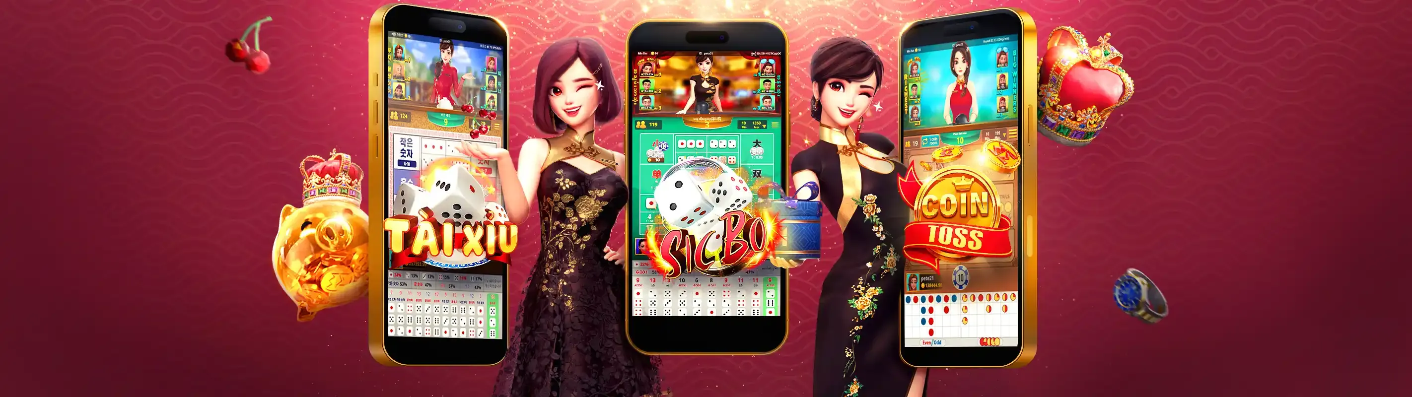 Hình ảnh tổng quan các loại trò chơi tại Onbet88, với biểu tượng thể thao, casino và slot game trên nền xanh lá cây rực rỡ